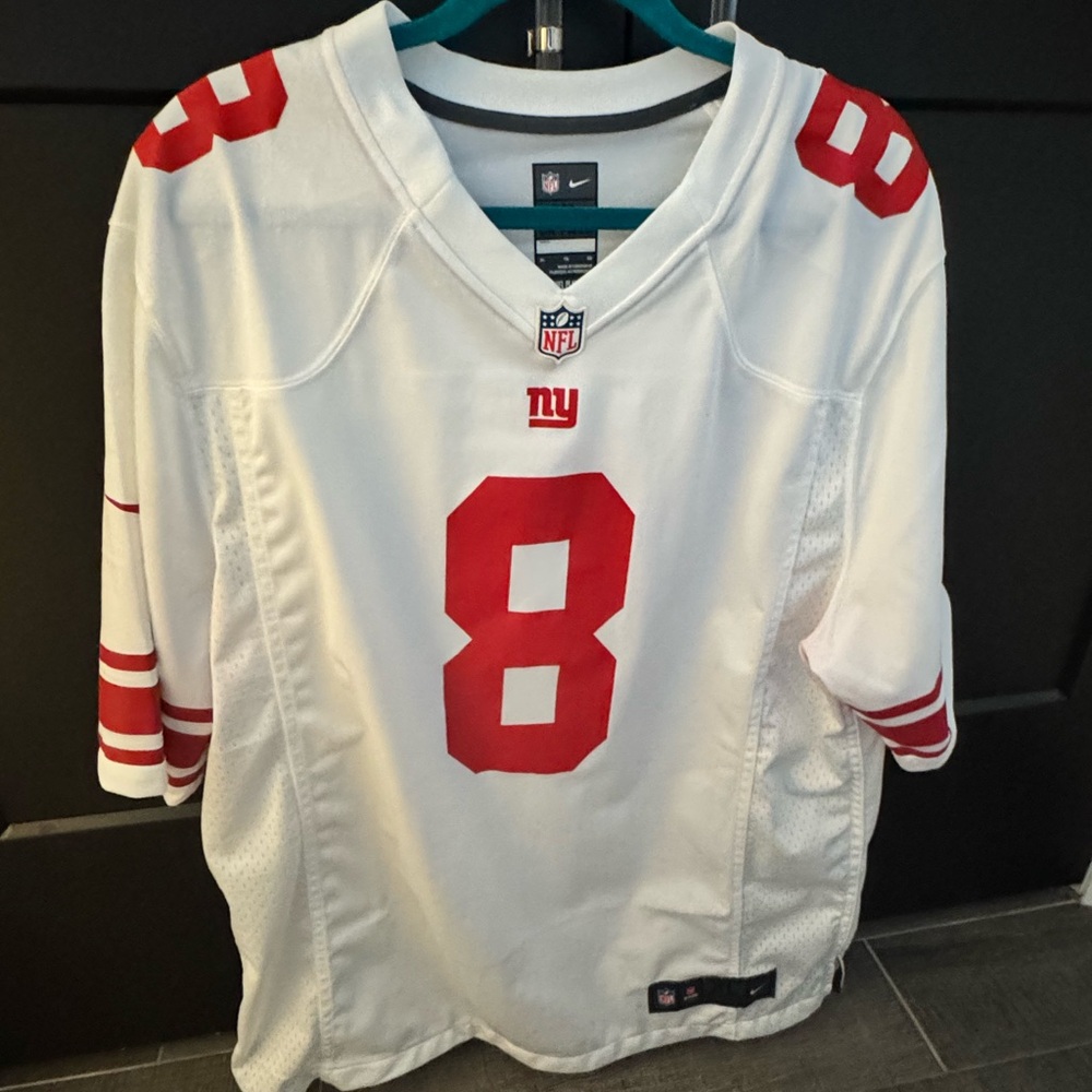 Nike Mens NYG jersey Daniel Jones White and Red Jersey
#NYG #bigblue #nygiants